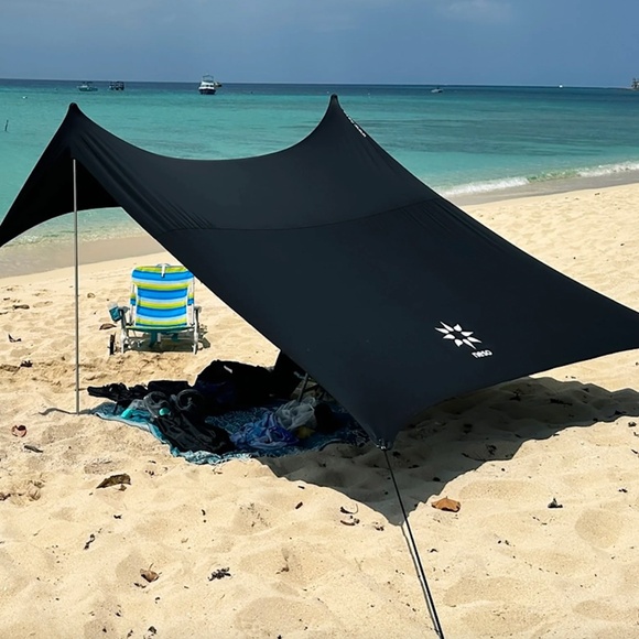 NESO 1 BEACH TENT SUNSHADE SUN SHELTER CANOPY - BLACK - Picture 1 of 6